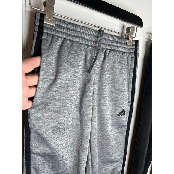 Adidas Hurley Youth Athletic Jogger Pants Lot of 2 Black Grey ~ Size 10/12 (M) - Picture 2 of 7